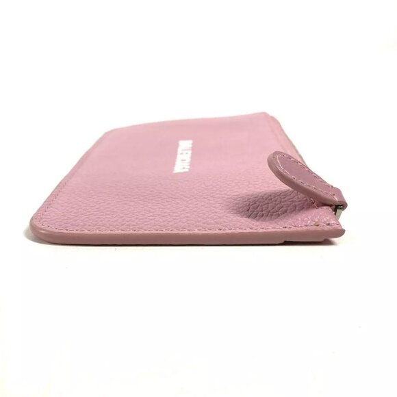 BALENCIAGA 637130 Card Case Business Card Holder Pass Case Leather pink - Picture 5 of 9
